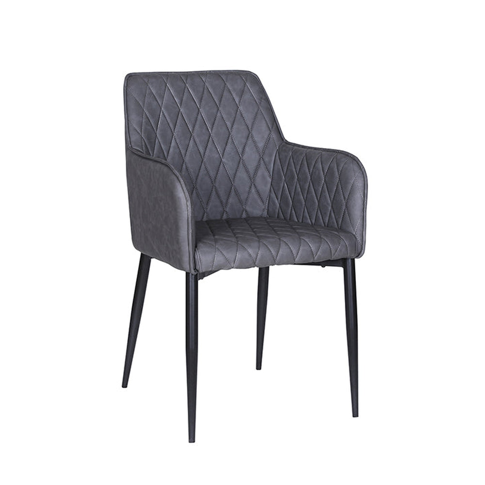 Grey best sale vinyl chairs