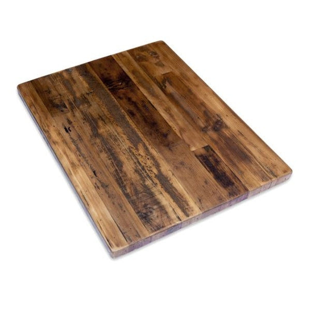 Reclaimed wood desk deals top