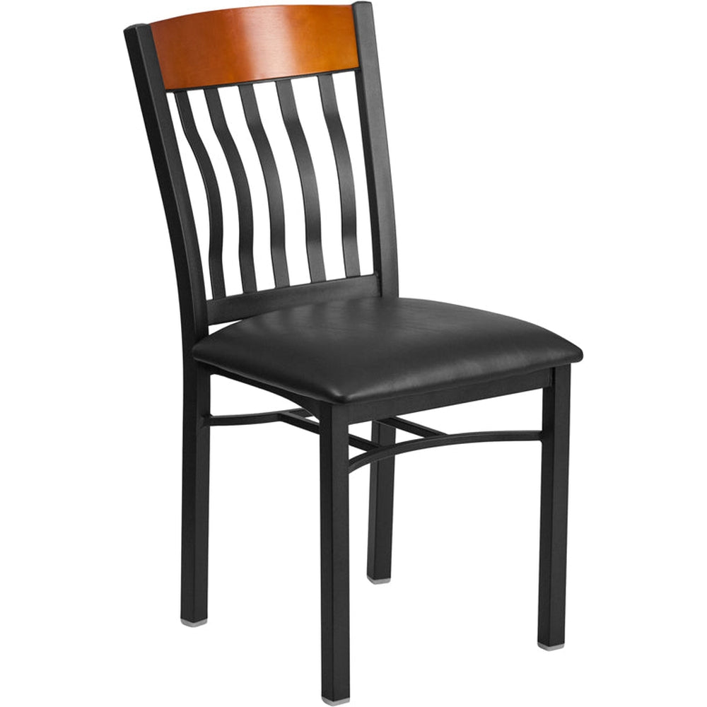 Black vinyl kitchen online chairs