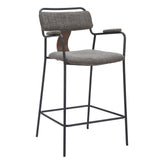 Couva Upholstered Metal Counter Stool