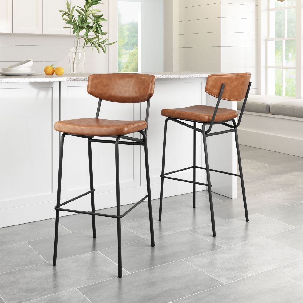 Charon Upholstered Bar Stool