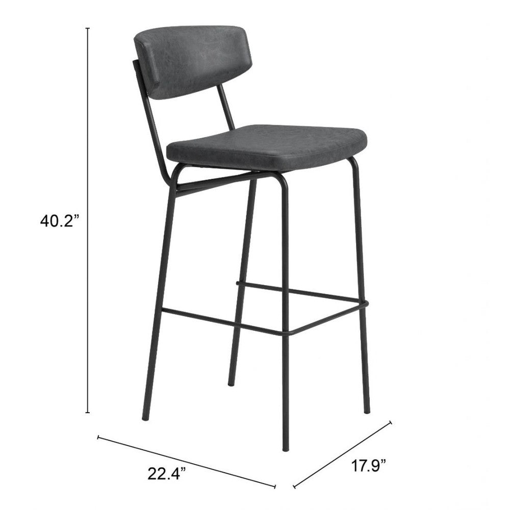 Charon Upholstered Bar Stool