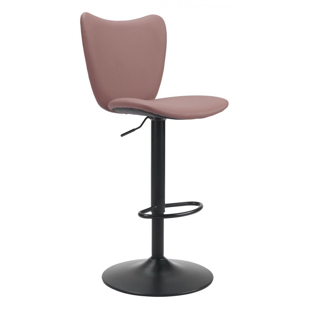 Elevate Upholstered Metal Bar Stool