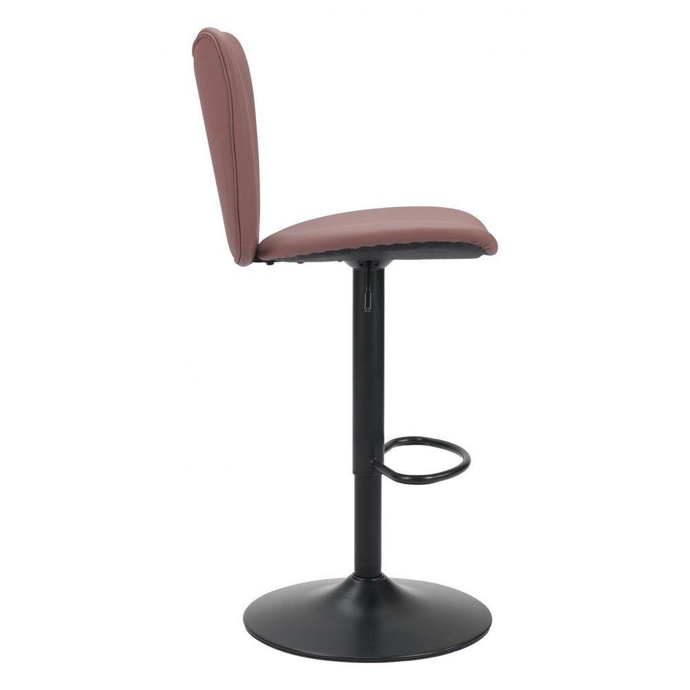 Elevate Upholstered Metal Bar Stool