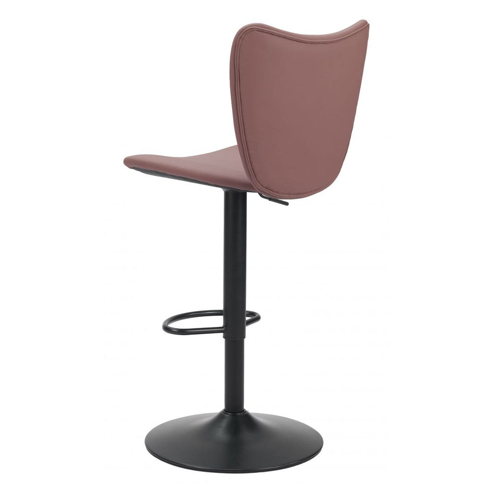 Elevate Upholstered Metal Bar Stool