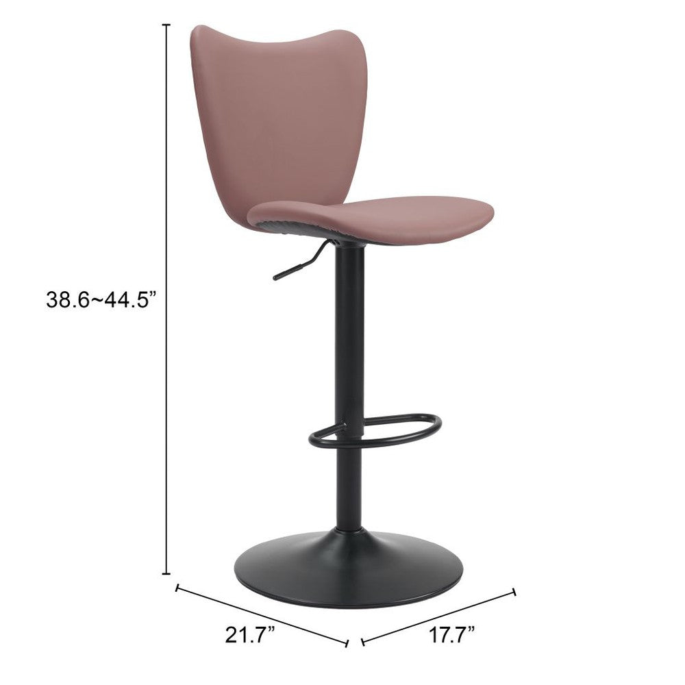 Elevate Upholstered Metal Bar Stool