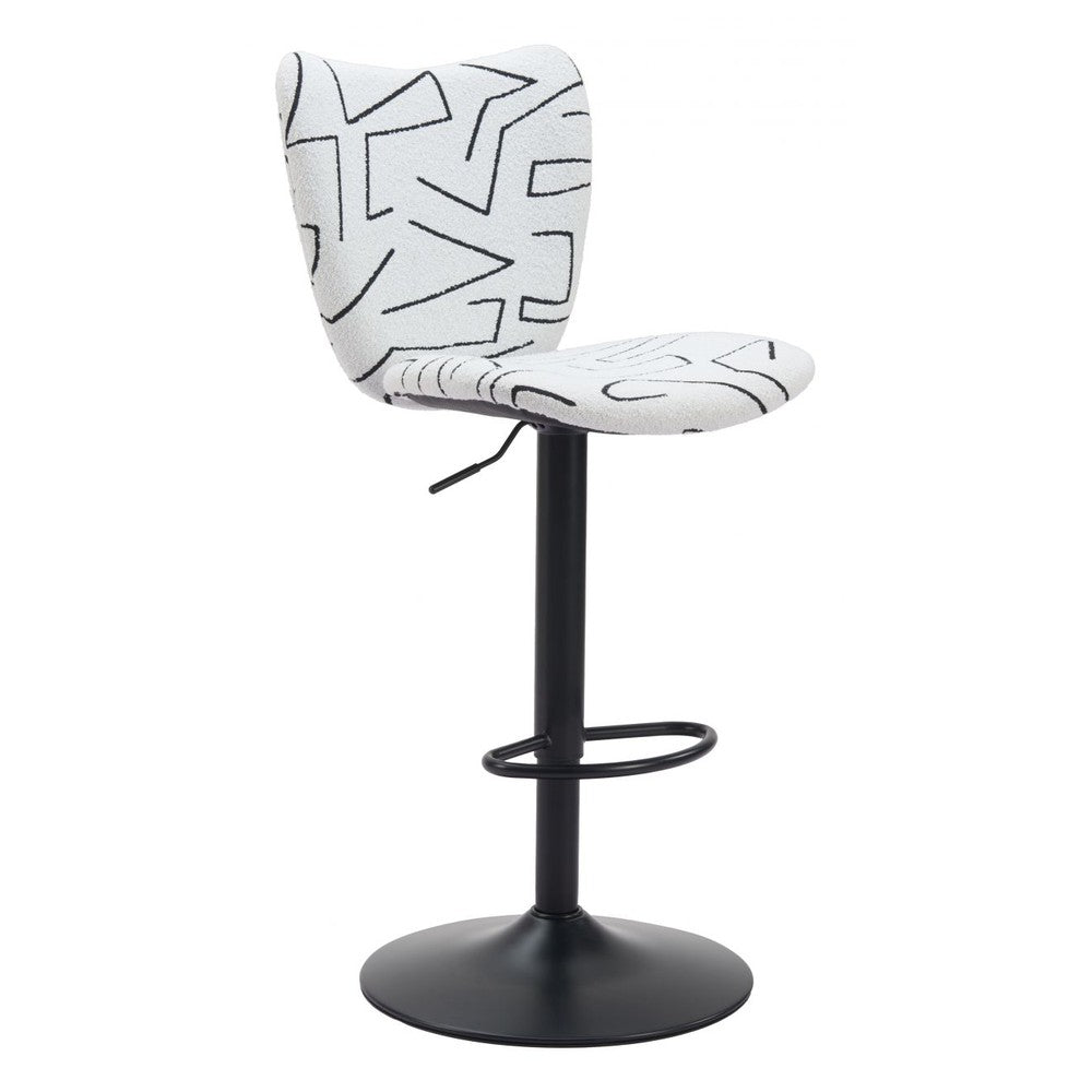 Elevate Upholstered Metal Bar Stool