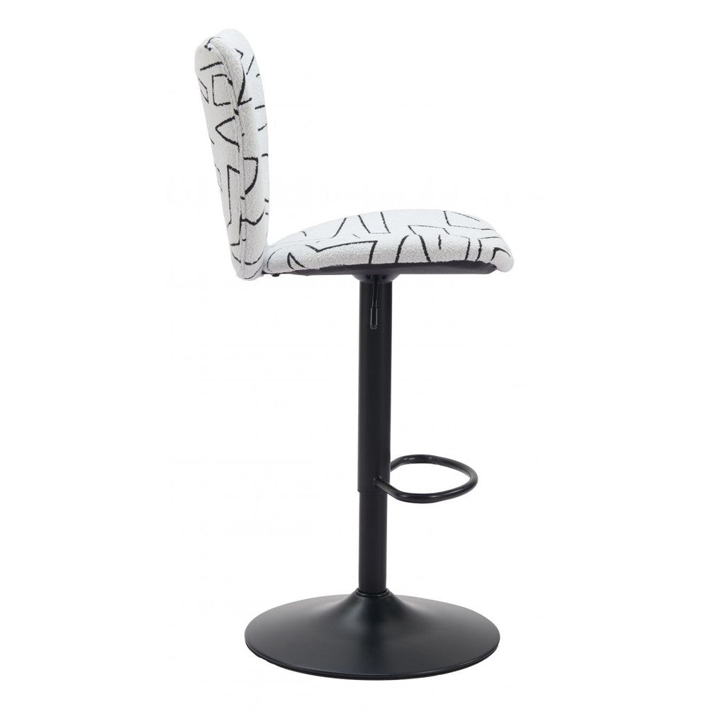 Elevate Upholstered Metal Bar Stool