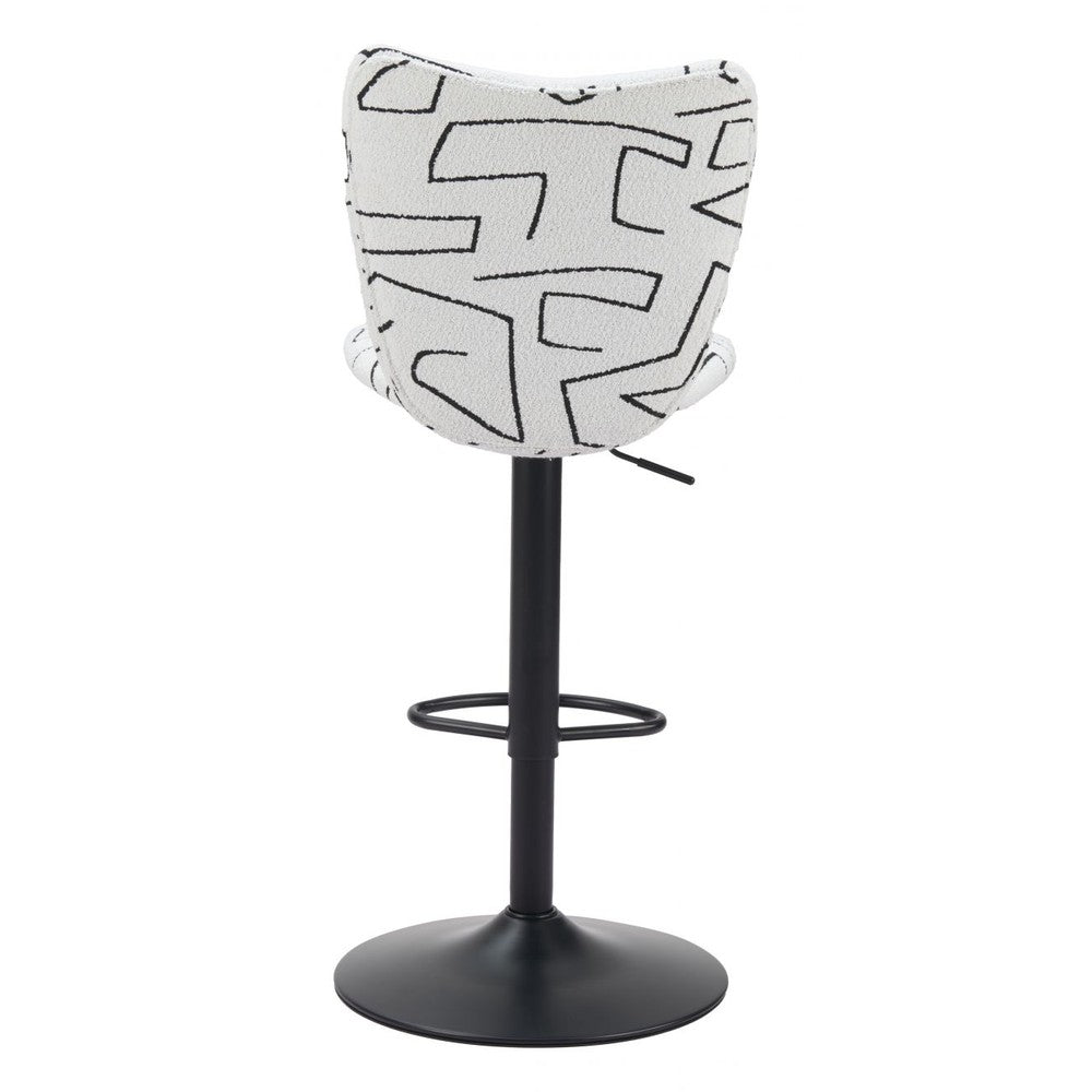 Elevate Upholstered Metal Bar Stool