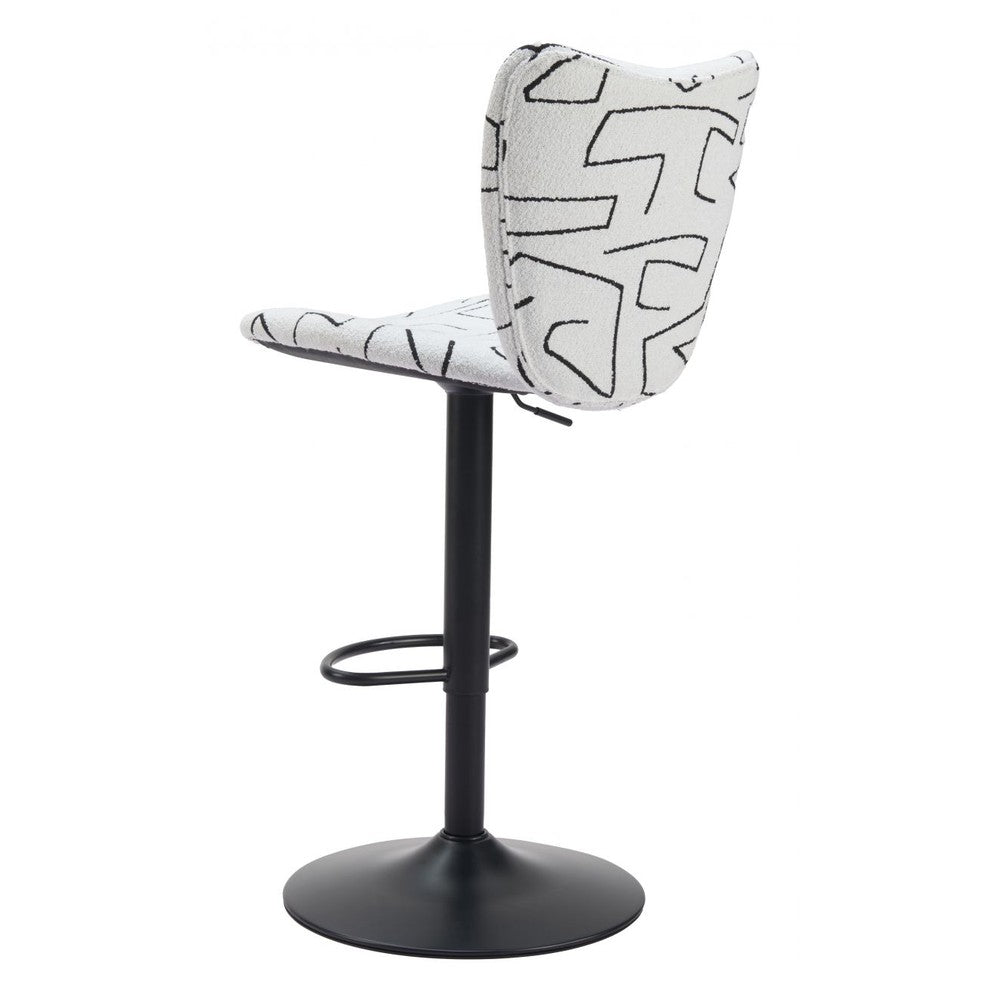 Elevate Upholstered Metal Bar Stool