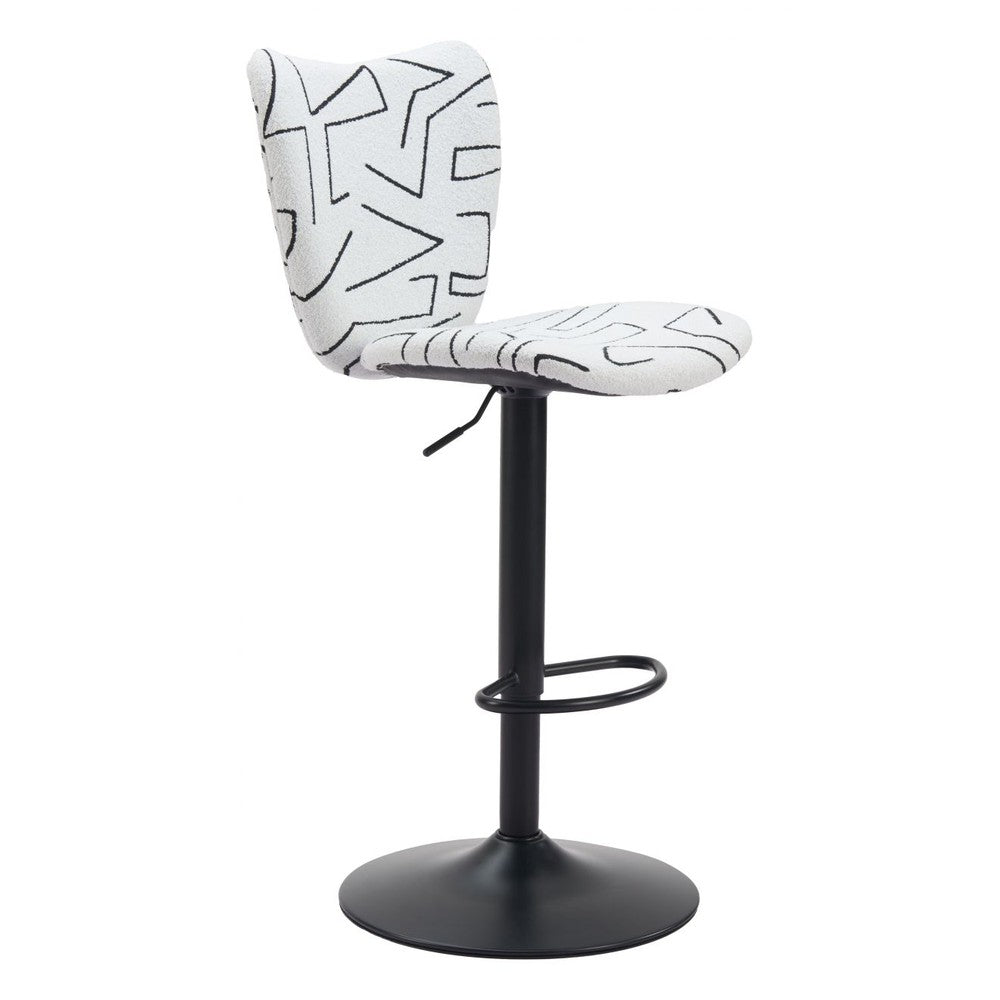 Elevate Upholstered Metal Bar Stool