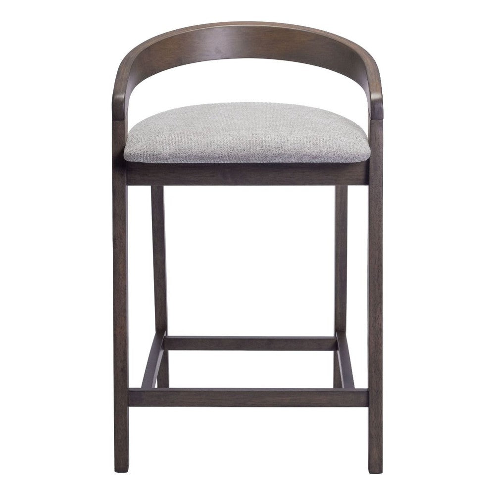 Troy Wood Upholstered Counter Stool