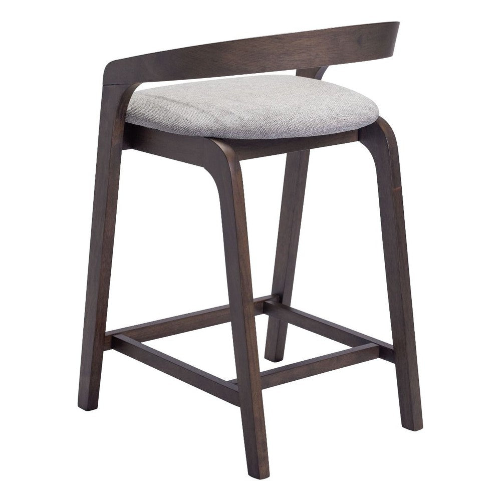 Troy Wood Upholstered Counter Stool