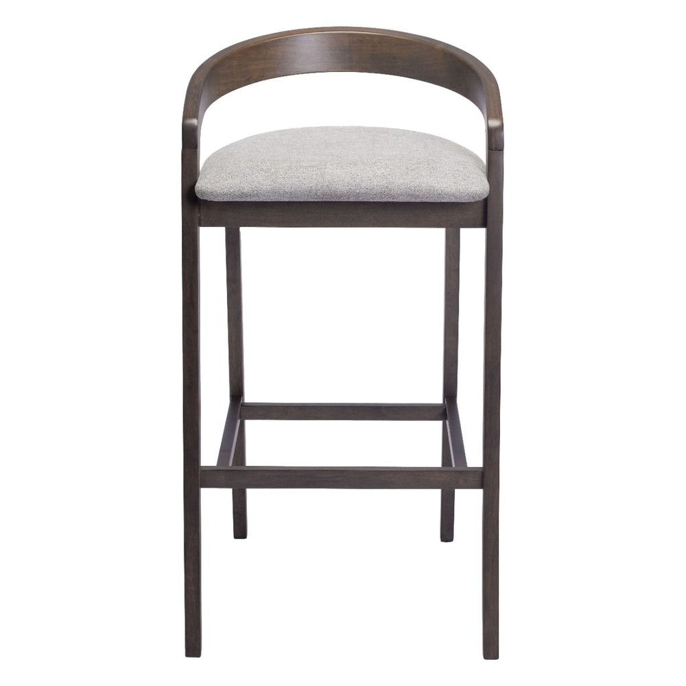 Troy Wood Upholstered Bar Stool