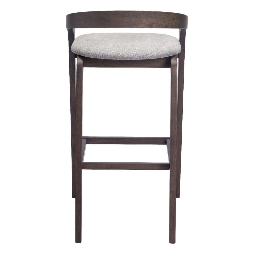 Troy Wood Upholstered Bar Stool