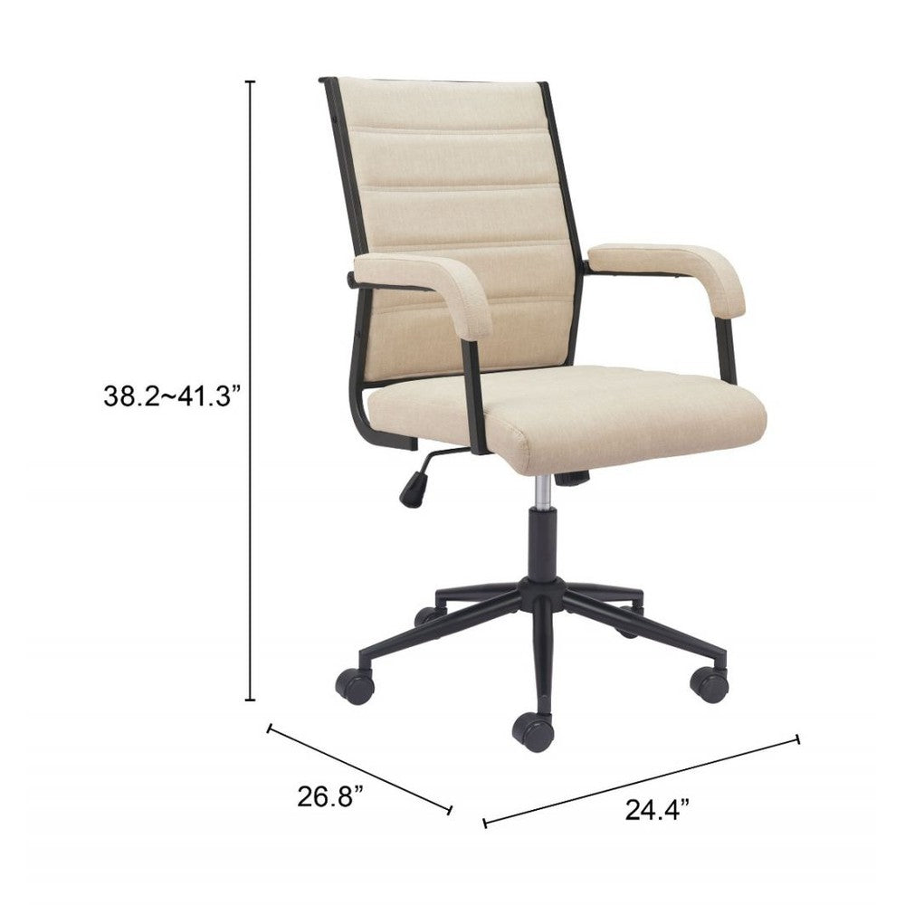 Auction Office Chair Beige