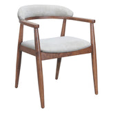 Goka Wood Upholstered Arm Chair