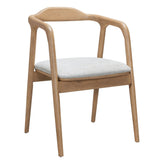 Hosoi Wood Upholstered Arm Chair