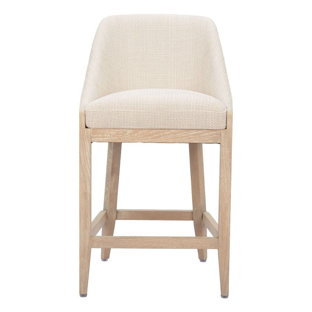 Calmo Upholstered Wood Counter Stool