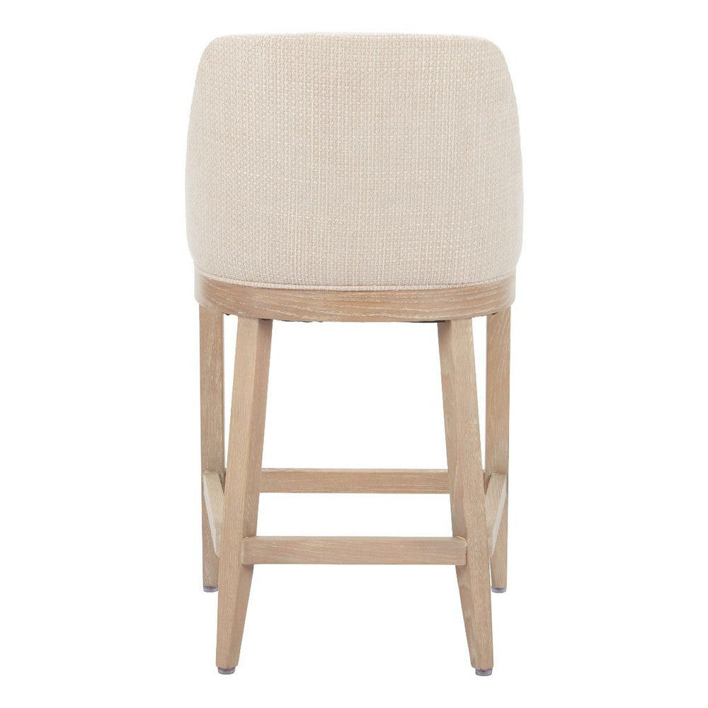 Calmo Upholstered Wood Counter Stool