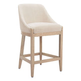 Calmo Upholstered Wood Counter Stool