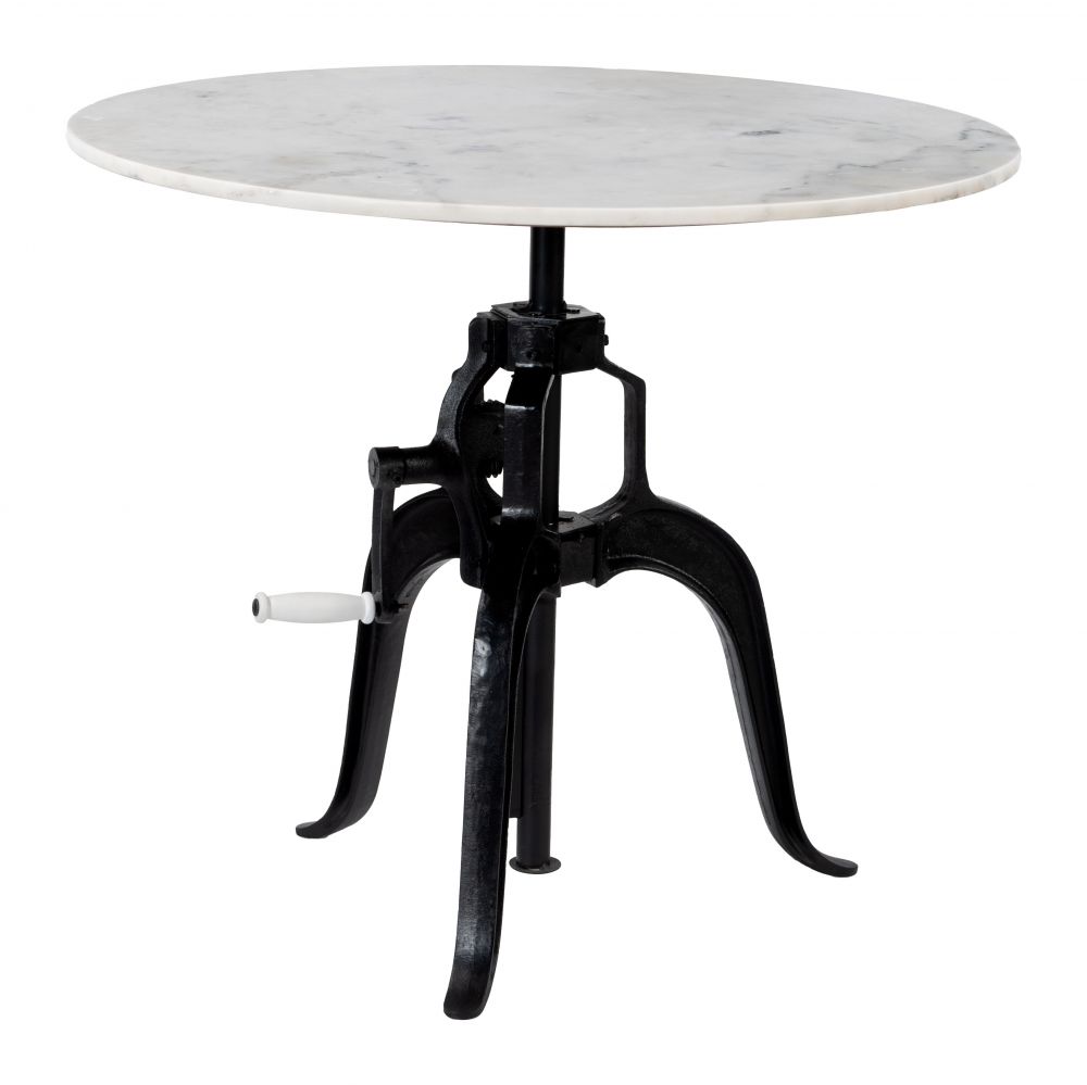 Mufid Adjustable Marble Bistro Table