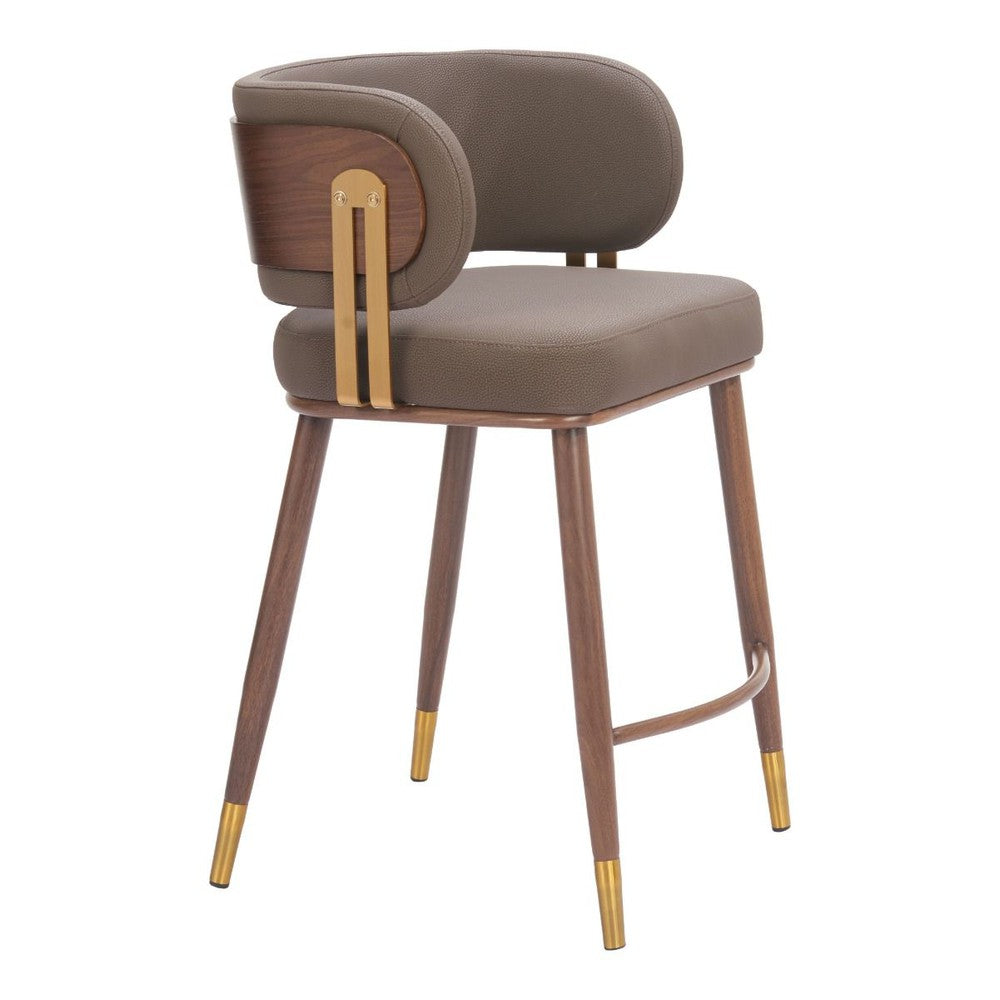 Brew Upholstered Metal Counter Stool