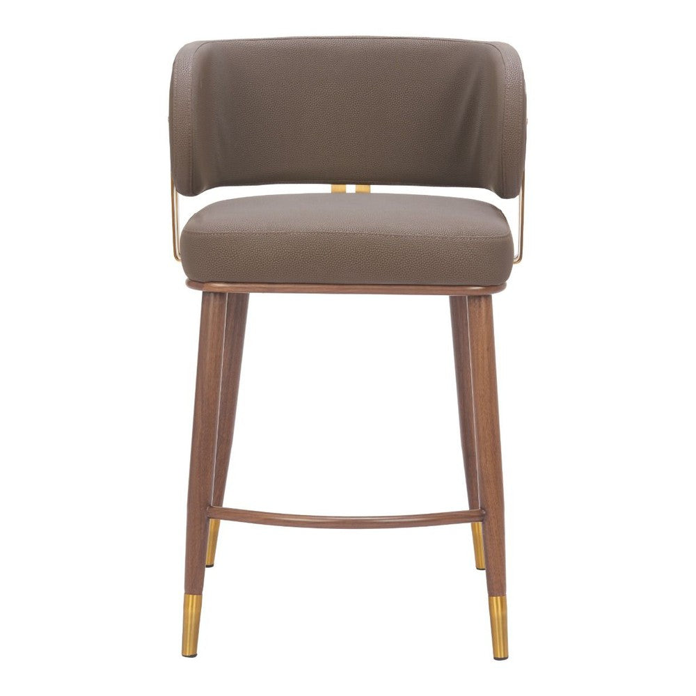 Brew Upholstered Metal Counter Stool