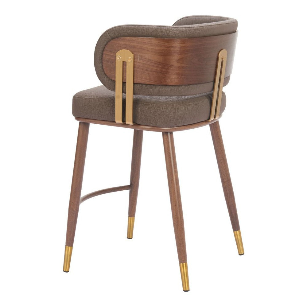 Brew Upholstered Metal Counter Stool