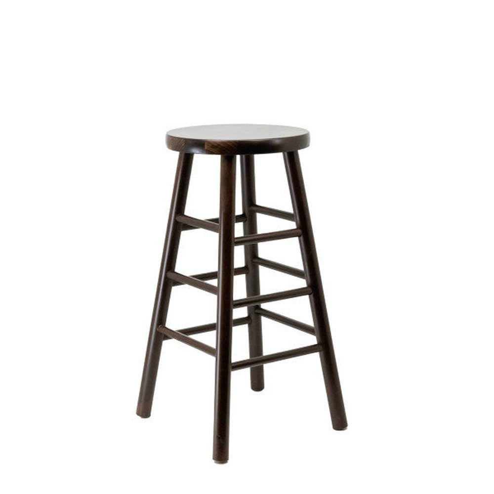 Demi Solid Wood Backless Bar Stool