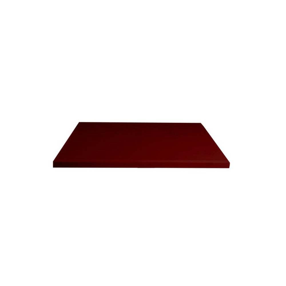 Garage Red Solid Color Powder Coated MDF Outdoor Table Tops