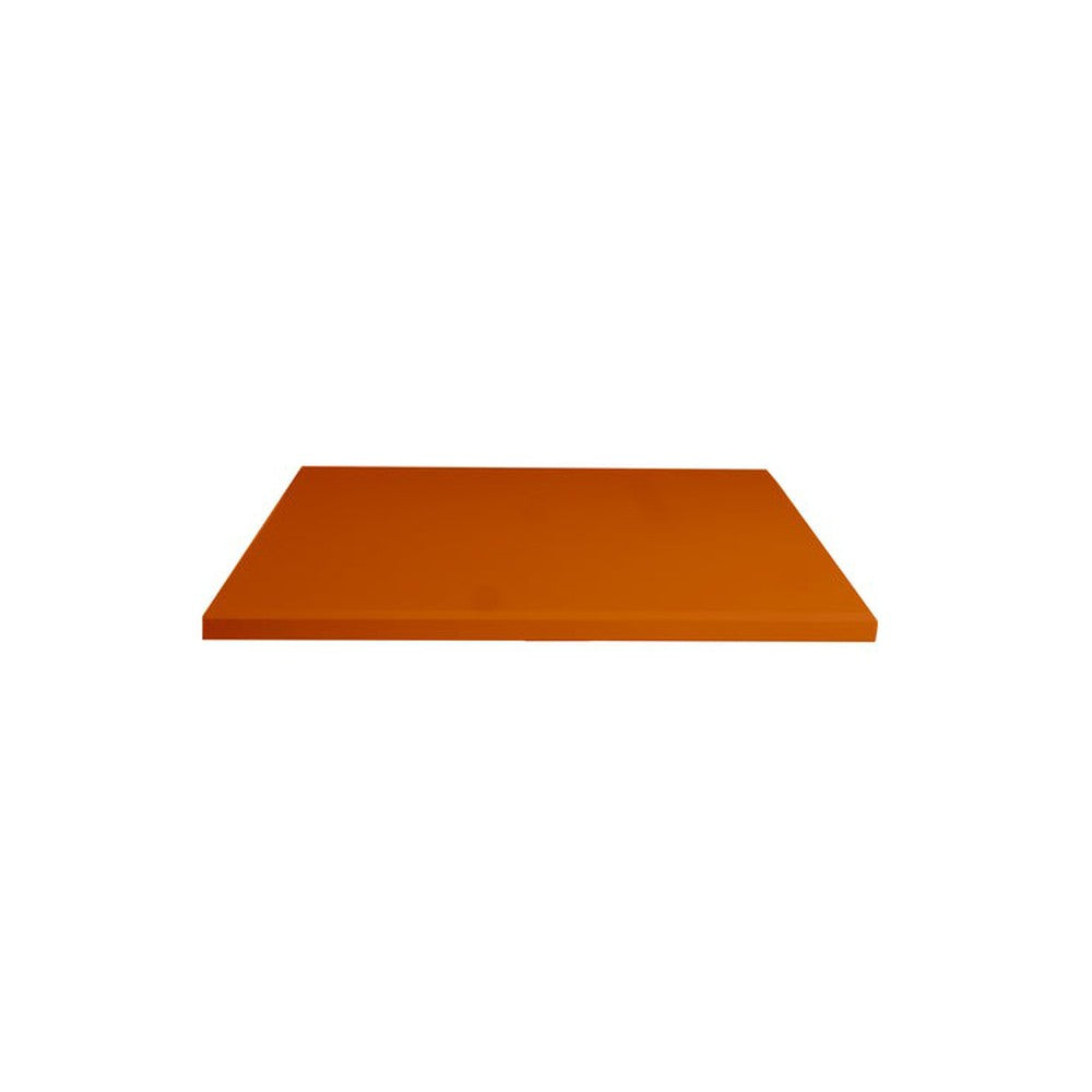 Tangerine Solid Color Powder Coated MDF Outdoor Table Tops