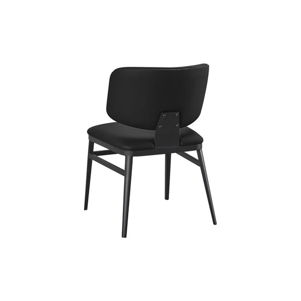 Contemporary Indoor Modern Metal Upholstered Dining Side Chair