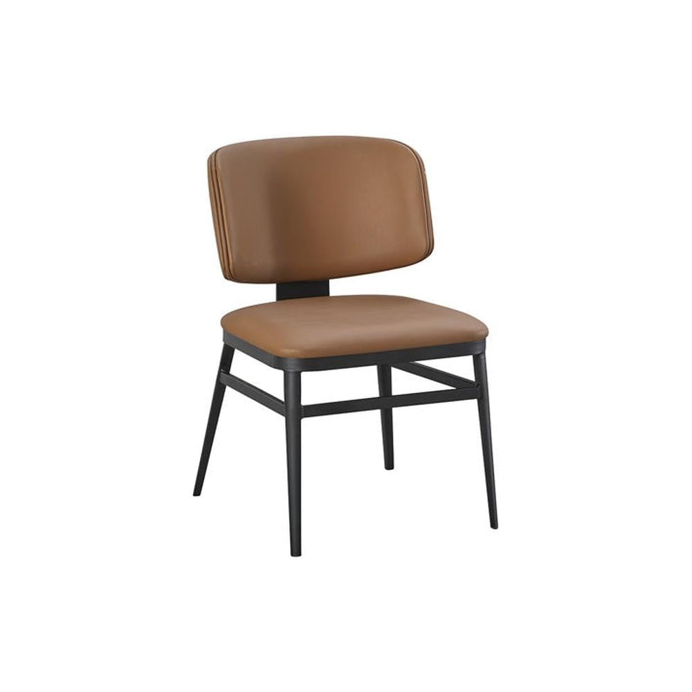 Contemporary Indoor Modern Metal Upholstered Dining Side Chair