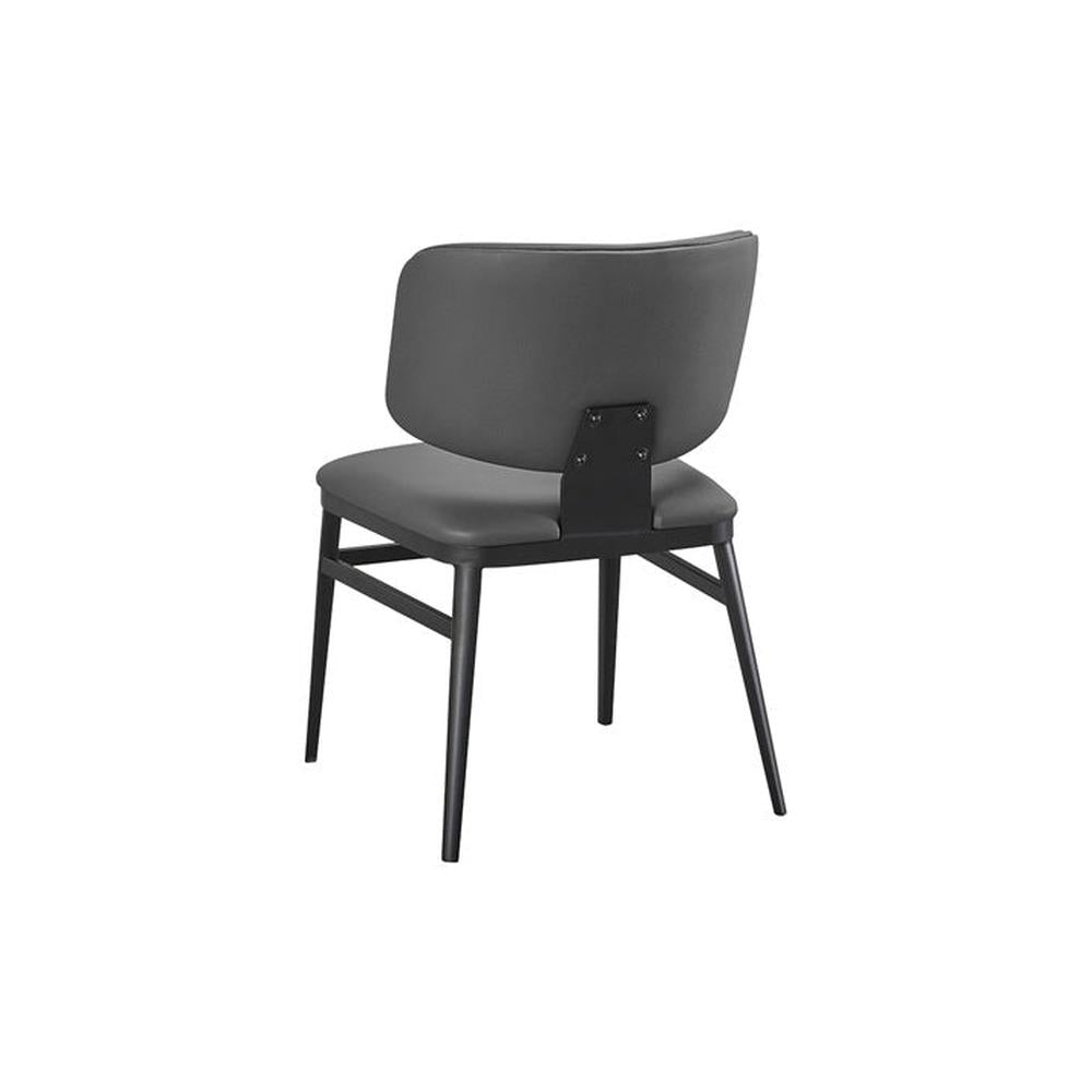 Contemporary Indoor Modern Metal Upholstered Dining Side Chair