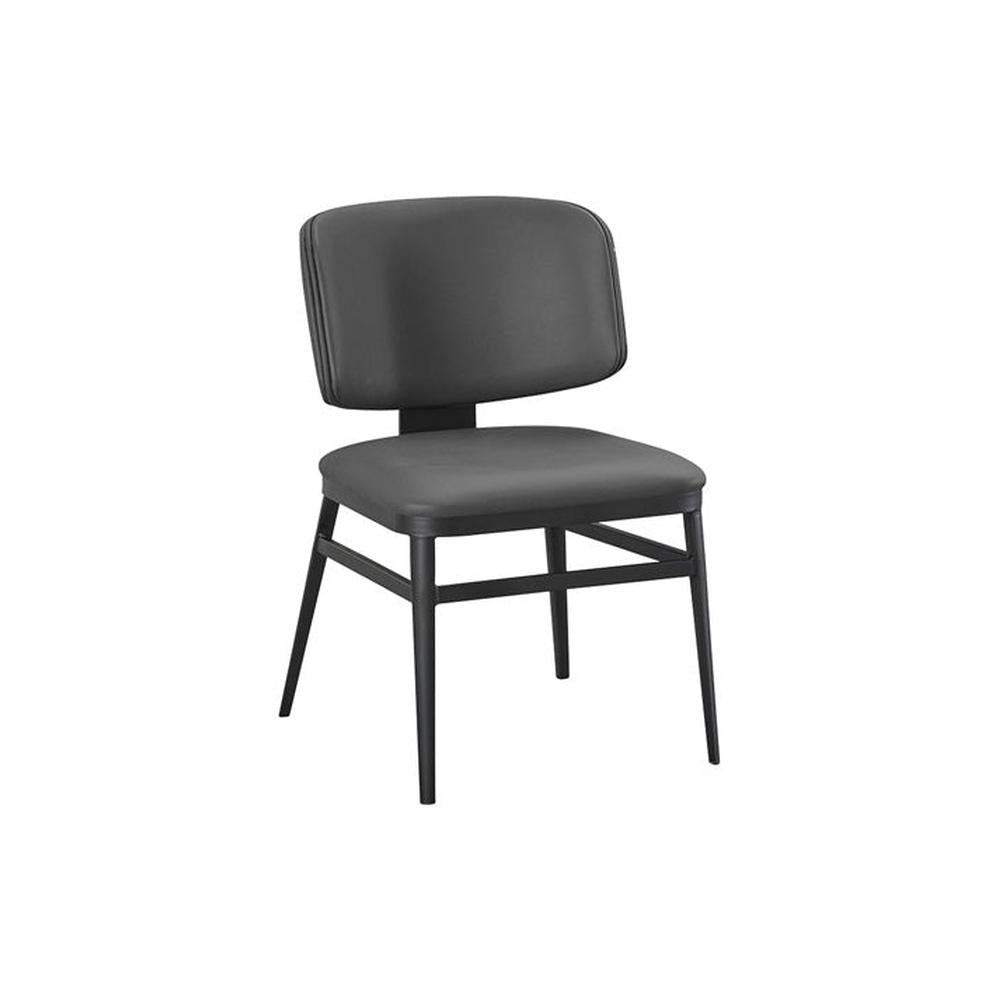 Contemporary Indoor Modern Metal Upholstered Dining Side Chair