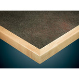 1-3/4" Laminate Inlay Table Top with Wood Edge Laminate Inlay