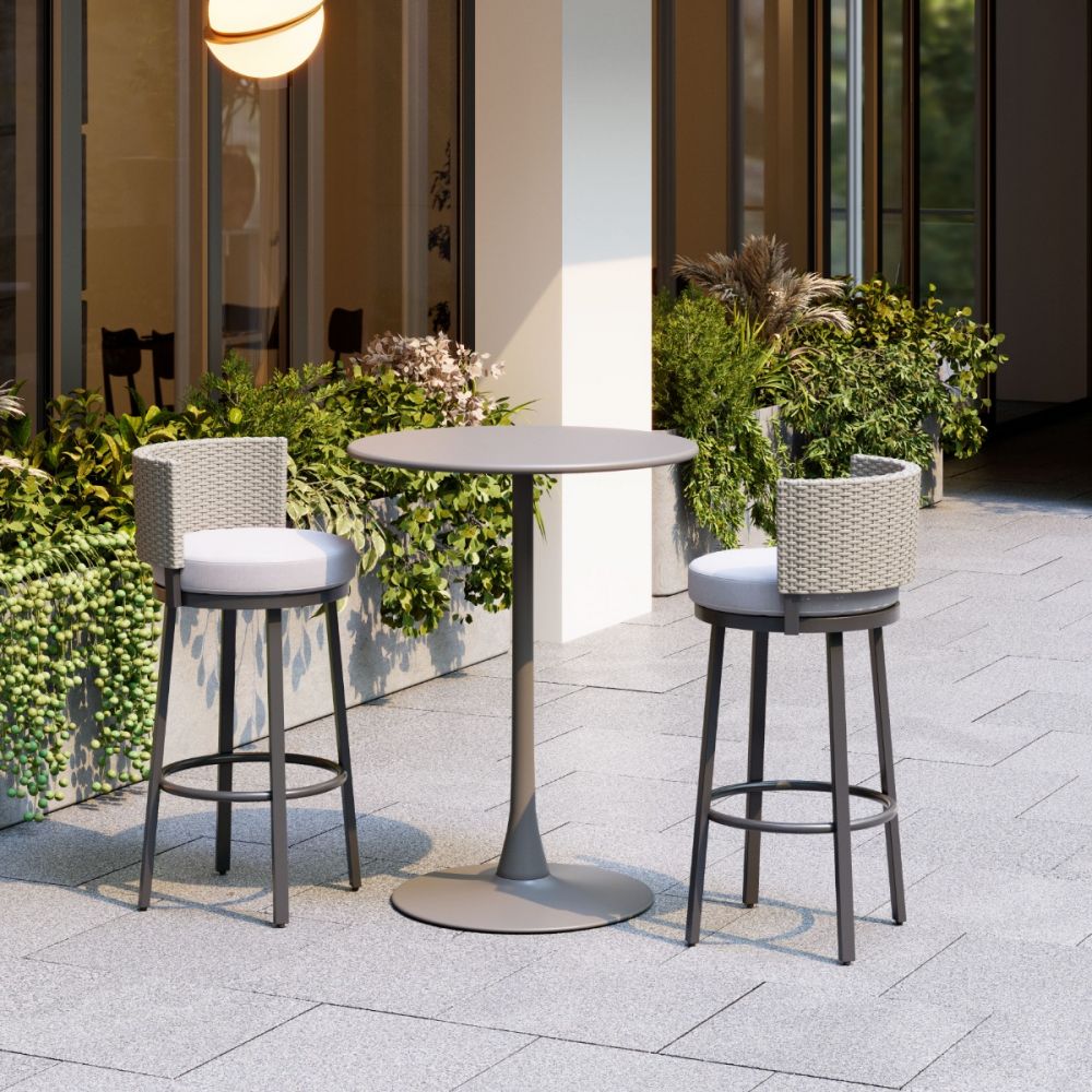 Midnight Wave Outdoor Barstool