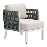 Bridgehampton Outdoor White Lounge Arm Chair