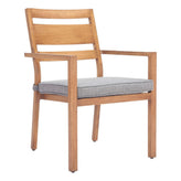 Rader Upholstered Outdoor Dining Arm Chair