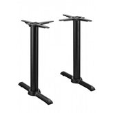 AUTO-ADJUST KT22 Zinc Coated Outdoor Dining Height ADA Compliant T-Table Base - Set of 2