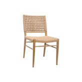 Modern Beige Outdoor Aluminum Chair with Terylene Weave Seat and Back