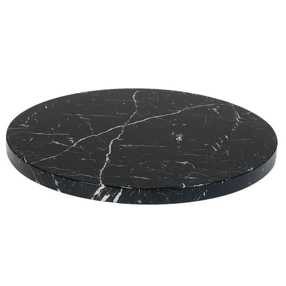 Indoor Laminate 1-3/4" Thick Table Top in Black Granite Print