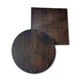 Aged Plank Wood Pattern Powder Coated MDF Outdoor Table Tops