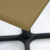 Beige Solid Color Powder Coated MDF Outdoor Table Tops