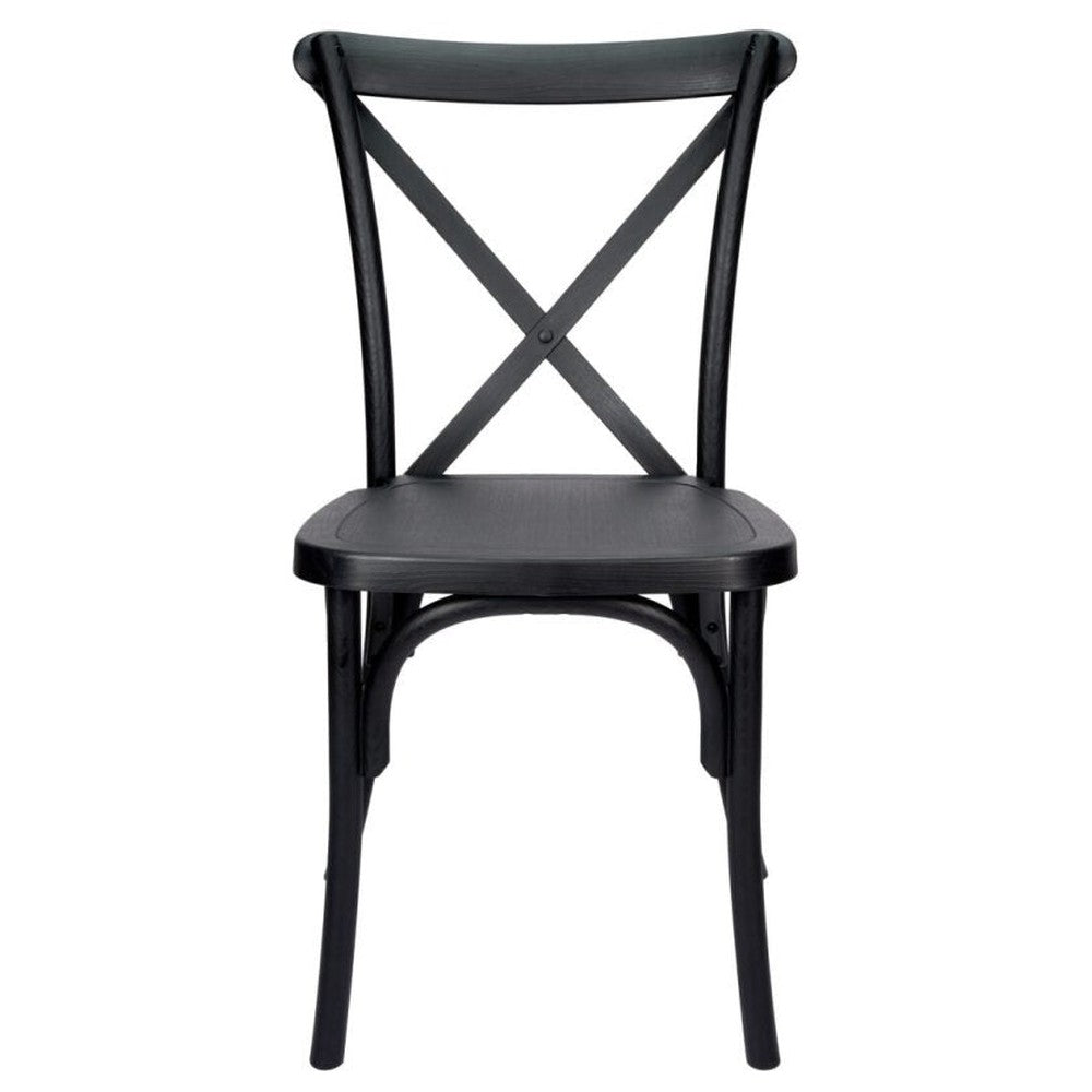 Traditional Cross Back ToughResin Stackable Side Chair