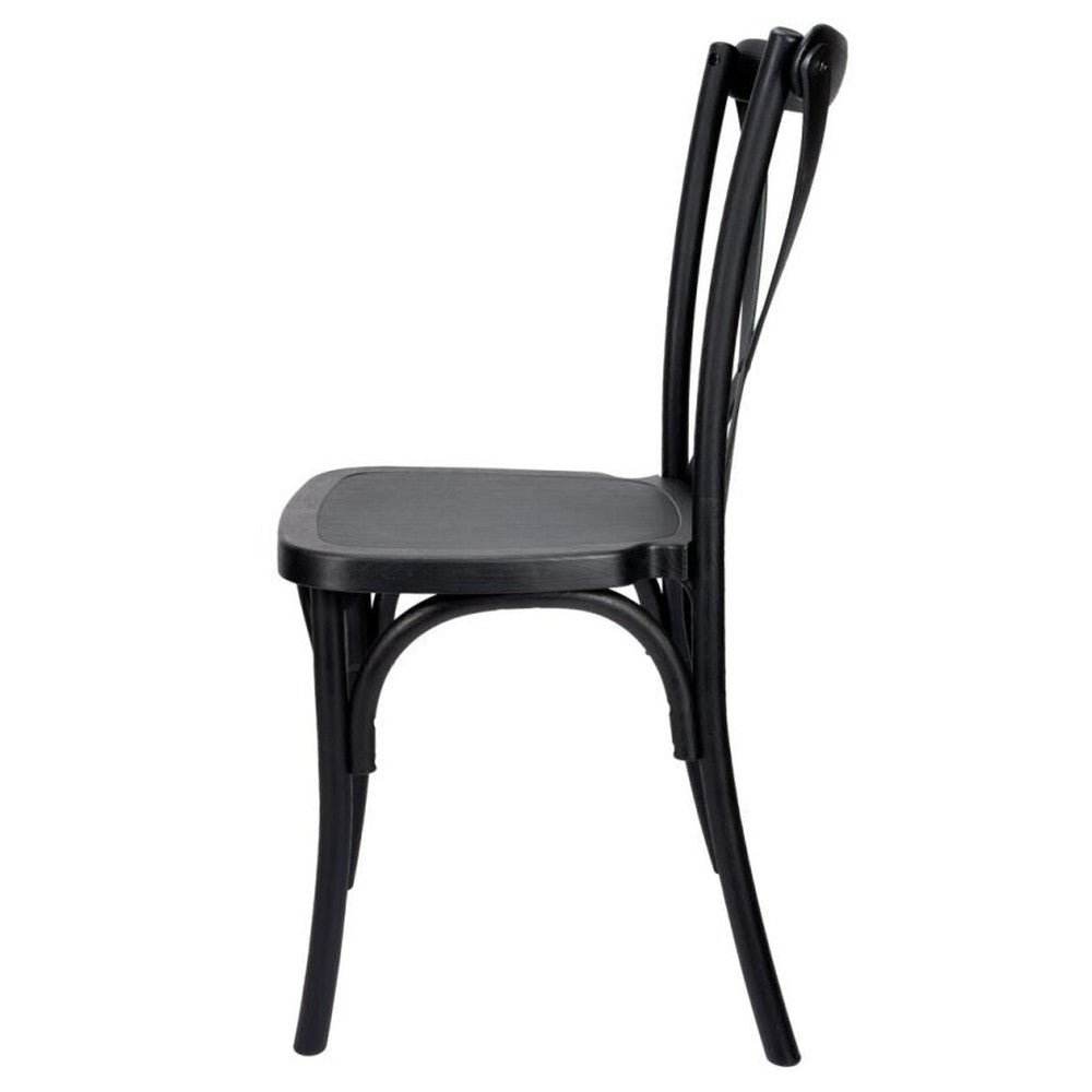 Traditional Cross Back ToughResin Stackable Side Chair