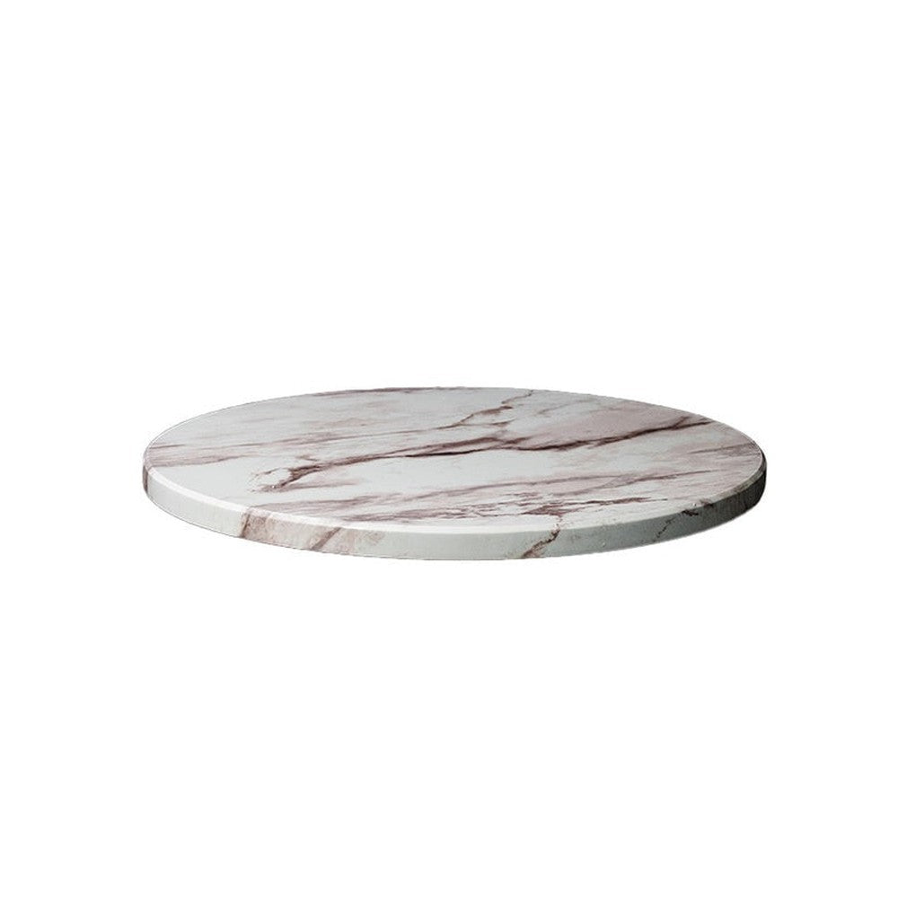 Brown Marble Pattern Powder Coated MDF Outdoor Table Tops