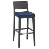 2438FUS Modern Wood Fully Upholstered Seat Bar Stool