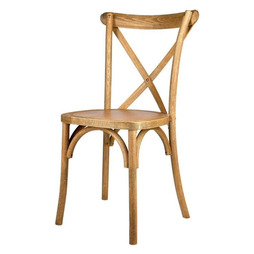 Traditional Cross Back ToughWood Stackable Side Chair